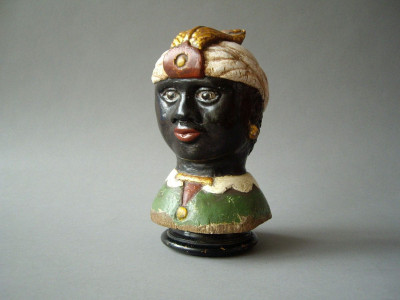 A MOOR’S TILLER HEAD 18TH CENTURY